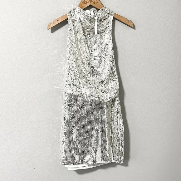 ASOS | Dresses | Nwt Asos Silver Sequin High Neck Mini Dress Size 8 | Poshmark ASOS | Dresses | Nwt Asos Silver Sequin High Neck Mini Dress Size 8 | Poshmark